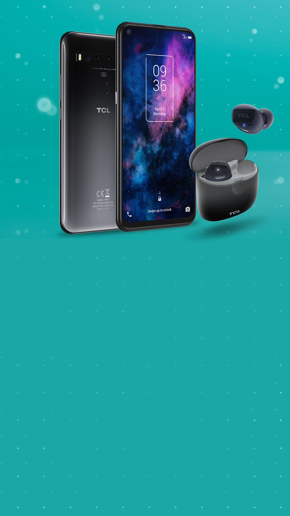  TCL 10 5G with free ear buds 